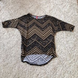 Brand New! Small! Brown and black casual shirt 💗